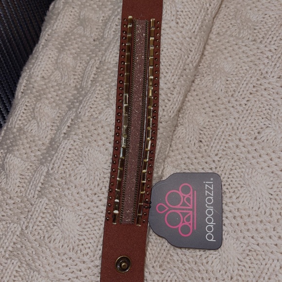 Paparazzi Western Buckle Copper Urban Bracelet - Picture 3 of 5